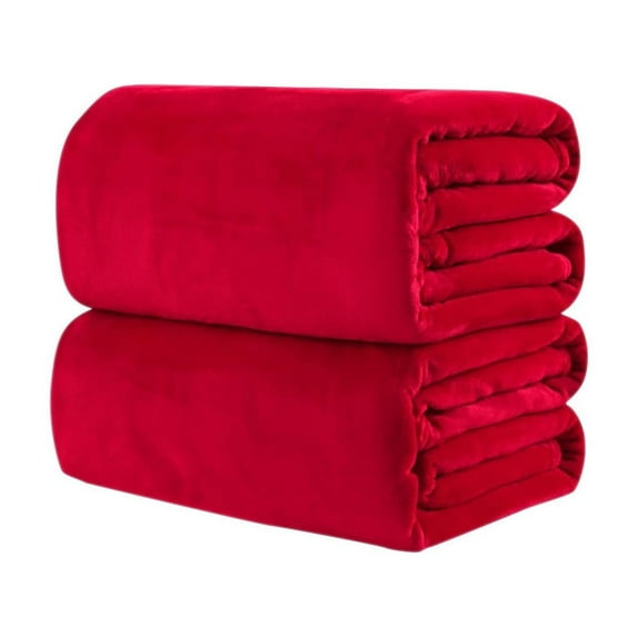 UYUH Plush Throw Blanket for Housewarming Gifts Ultra Soft Lightweight Fleece Blanket Warm Solid Bedspread for Sofa Couch Bed Travel Cozy Home Decor