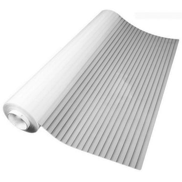UYUH Privacy Window Film, Non Adhesive White Strips Window Sticker,Shutter Blinds Looking Static Cling Glass Covering for Home Office