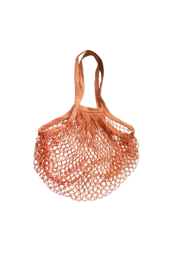 Reusable Cotton Mesh Grocery Bag Washable String Bag Farmers Market Shopping Net Bags Beach Organizer Bulk Aesthetic Portable Tote with Handles for Fruit Vegetable