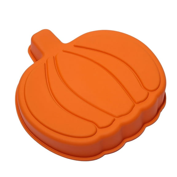 UYUH Silicone Pumpkin Cake Mold Halloween & Thanksgiving Baking Mold for Pumpkin-Shaped Cakes, Cupcakes, Wax Melts, Soap (Non-Stick, BPA-Free) Fall Party Dessert Decor