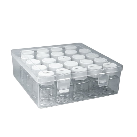 UYUH Small Bead Organizer Box Mini Clear Plastic Storage Containers , Ideal Craft Case for Beads, Jewelry Making, Nail Art, Diamond Painting Small Parts Craft Storage Box,6.93*6.93*2.44in
