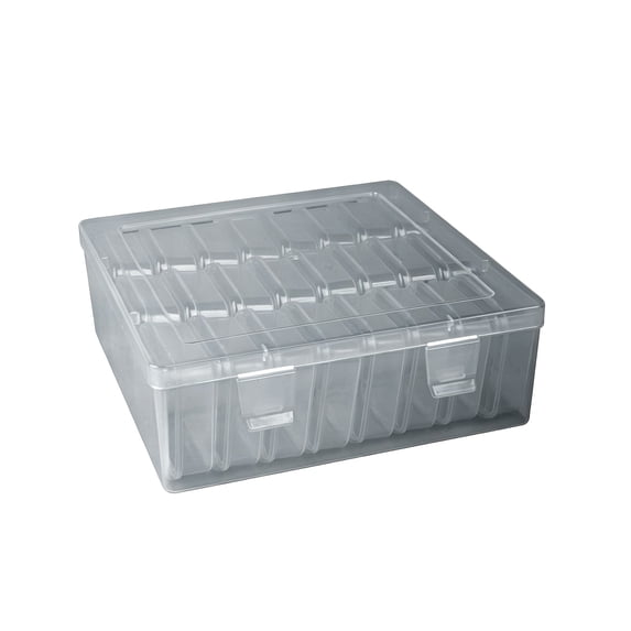 UYUH Small Bead Organizer Box Mini Clear Plastic Storage Containers , Ideal Craft Case for Beads, Jewelry Making, Nail Art, Diamond Painting Small Parts Craft Storage Box,6.93*6.93*2.44in
