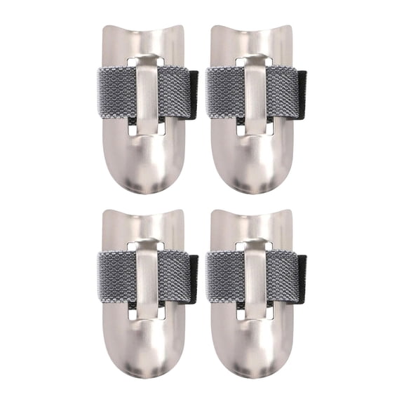 UYUH Stainless Steel Finger Guards Anti-Cut Safety Shield for Kitchen Slicing/Chopping, Ergonomic Hand Protectors with Non-Slip Grip (Dishwasher Safe)