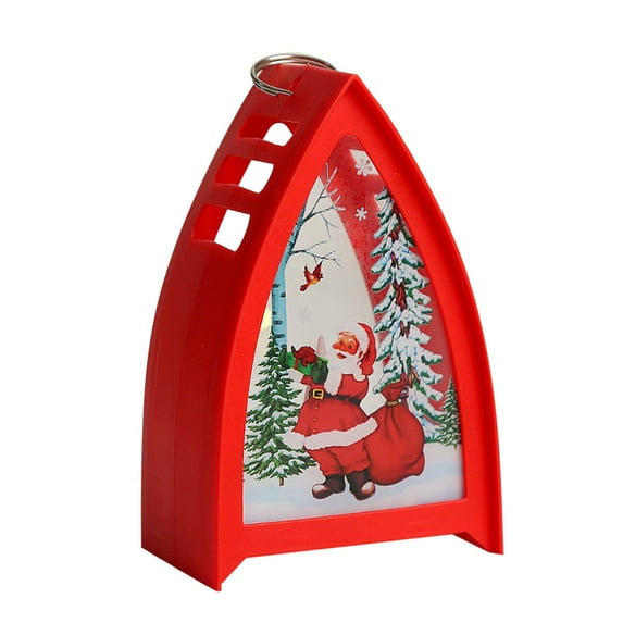 UYUH Tabletop Christmas Tree with LED Candle Light, Battery Operated Mini Christmas Tree Decor for Table, Holiday Home Desktop Decorations, Vintage Rustic Centerpiece