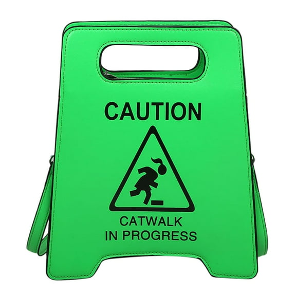 UYUH Unisex Casual Shoulder Bag Fashion Custom Warning Caution Shape Women Hand Bags Crossbody Bag Fashionable Trend Shoulder Bag Women for Daily Use Travel and Shopping