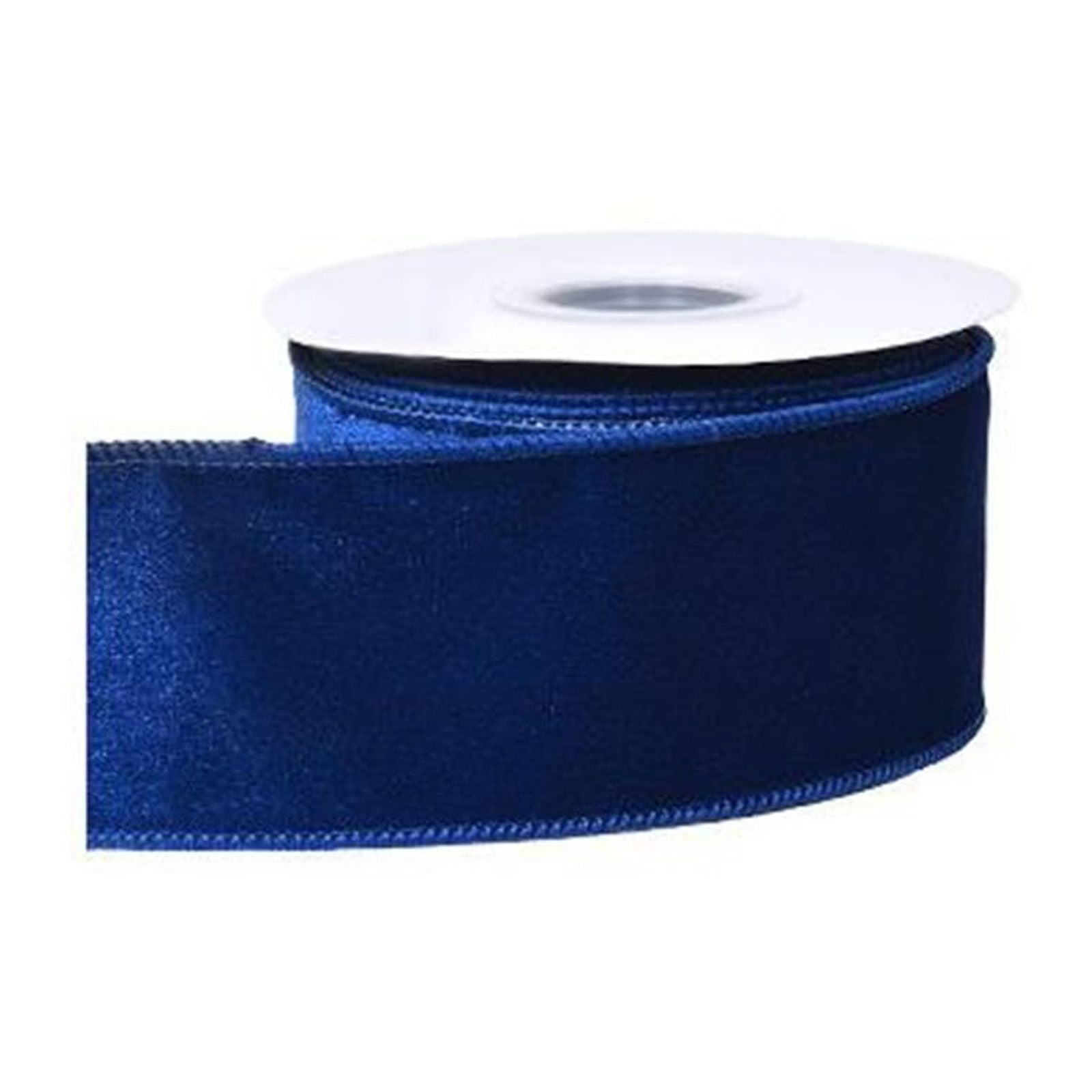 UYUH Velvet Ribbon with Wired Edge Cobalt Blue Heavyweight Holiday Bow Making Supplies for Gift Wrapping, Christmas Tree Decor, Wedding & Craft DIY