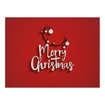 UYUH Waterproof Christmas Placemats for Dining Table 32 x 21 cm Festive Holiday Table Mats with Snowflake Design, Washable & Non-Slip for Winter, Xmas, New Year Decor