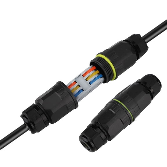 UYUH Wire Connectors Low Voltage Wire Connector Outdoor Electrical Box,Quick Splice Wire Terminals Suitable for Low Voltage Landscape Wire Junction Box Outdoor 2 3 Pole Wire