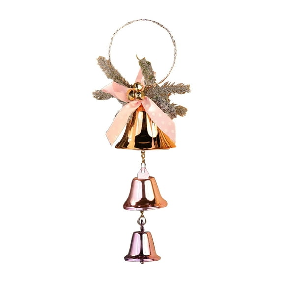 UYUH Wrought Iron Christmas Bell Ornaments Rustic Holiday Decor for Tree, Outdoor, Wedding & Party, Festive Home Decoration