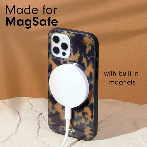 UYUIOIF-Case for iPhone 13 Pro | Compatible with MagSafe | 10ft Drop Tested | Tortoise Shell | Brown Tort