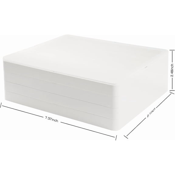 UYUIOIF-Keycaps Storage Box, 4th Floor PBT Dustproof Display Case, 252 Keys Visible Top Cover Collection Box for Cherry MOA XDA SA OEM MSA DSA MAO Profile Mechanical Keyboard Keycaps (White)