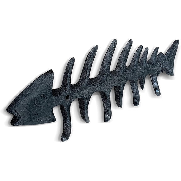 UYUIOIF-Large Fish Bone Key, Leash, & Towel Holder | Nautical Home & Wall Decor
