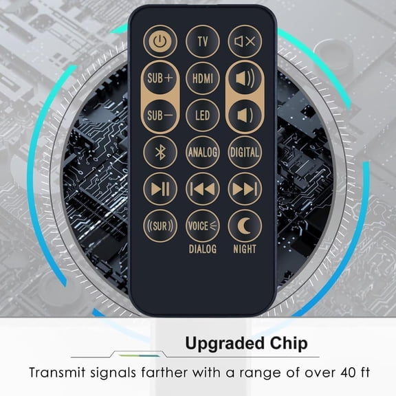 UYUIOIF-Replacement Remote Control for Klipsch Soundbar RSB-3 RSB-8 RSB-6 R4B R-4B RSB-11 RSB-14 Sound Bar