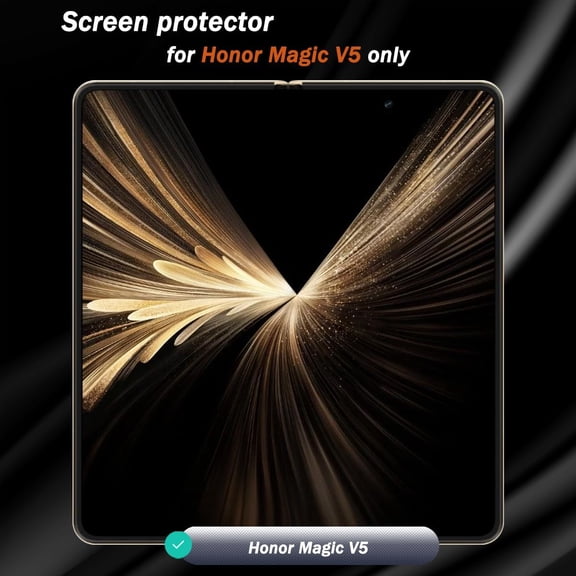UYWGF-1 Pack for Honor Magic V5 Inner Privacy Screen Protector. Anti Scratch, Self-Healing, Anti Spy Flexible TPU Film NOT Tempered Glass for Honor Magic V5