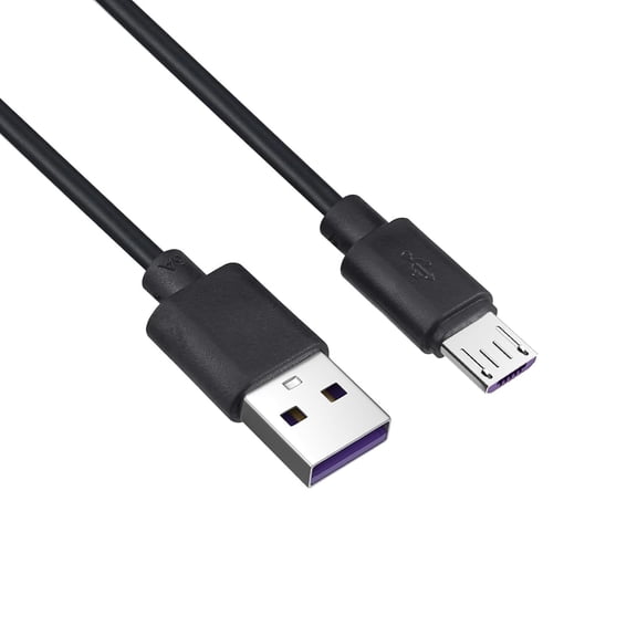 UYWGF-2-Pack 25ft Power Extension Cable Compatible for Wyze Cam, Nest Cam Indoor, Blink, Yi Camera, USB to Micro USB Charging Cord (Black)