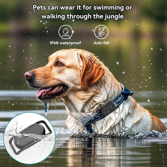 UYWGF-[2 Pack] Dog Collar Holder for Samsung Smart Tag 2, Dog GPS Tracker Waterproof Silicone Case for Galaxy Smarttag2, Anti-Lost and Scratch Resistant, for Cat, Pet, Fits Different Width Collars