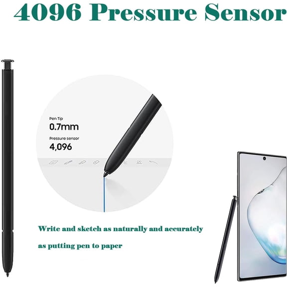 UYWGF-2 Pack Galaxy Note 10 Pen Stylus Touch S Pen Replacement for Samsung Galaxy Note 10 / Note 10 Plus,No Bluetooth (Black)
