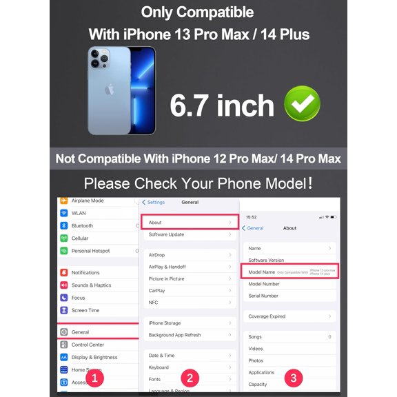 UYWGF-2 Pack Matte Screen Protector for iPhone 13 Pro Max/14 Plus 6.7 Inch, Anti-Fingerprint & Anti-Glare Screen Protector Tempered Glass Easy Installation