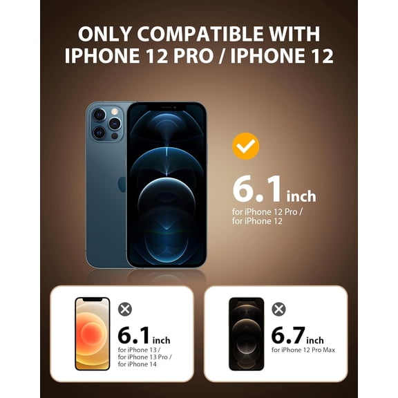 UYWGF-2 Pack Screen Protector for iPhone 12/iPhone 12 Pro (2020) 6.1 inch Shatterproof Tempered Glass