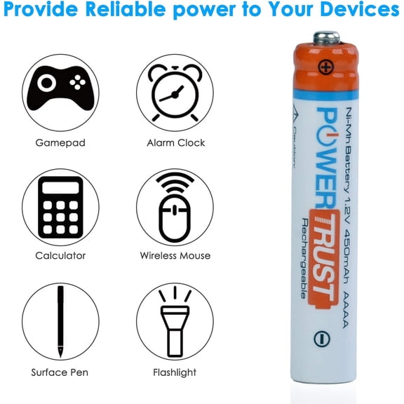 UYWGF-2Pack AAAA Rechargeable Batteries and Charger for Flashlight Calculator Alarm Clock MP3 Player Surface Pen Battery and Other Rechargeable Electric Batteries