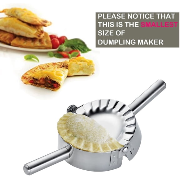 UYWGF-3.25 Inch Empanada Press, Stainless Steel Dumpling Maker Dough Cutter Dumpling Mold for Empanada, Dumpling, Ravioli, Pierogi, Turnovers, Calzone (S: 3 1/4 inch)