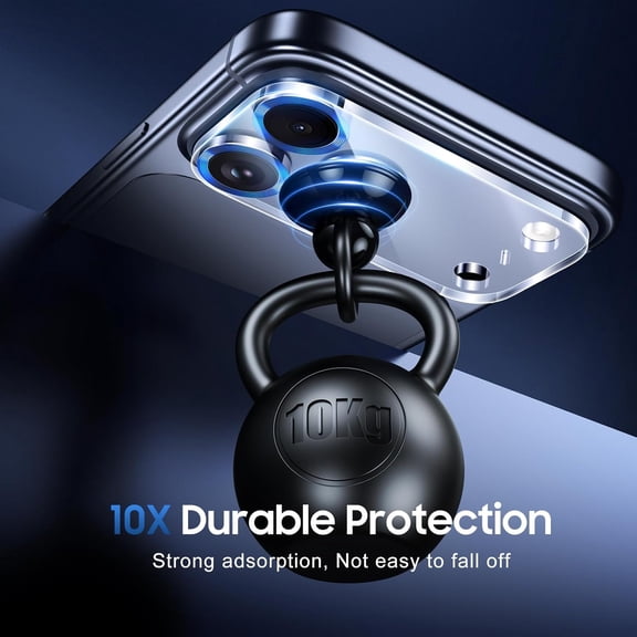 UYWGF-3 Pack Compatible for iPhone 17 Pro Camera Lens Protector - [Drop Protection] [Case Friendly] 9H Tempered Glass Camera Cover Screen [Update New Version] - Dark Blue