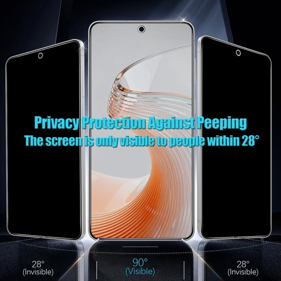 UYWGF-[3 Pack for Samsung Galaxy S26 Privacy Screen Protector, Anti Spy, Support Fingerprint Unlok, Private Tempered Glass, Full Coverage, Case Friendly