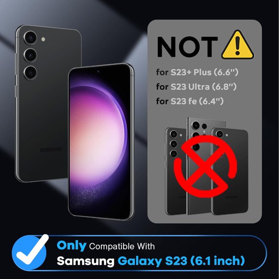 UYWGF-[4-Pack] FANGTIAN for Samsung Galaxy S23 Screen Protector 6.1Inch [Not Glass] - Film for S23 Screen Protector [7H Hybrid][Fingerprint Compatible][Alignment Tool]