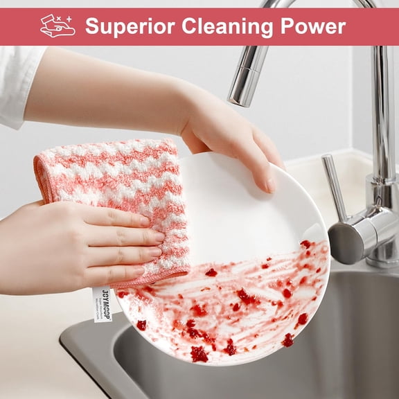 UYWGF-5 Pack Microfiber Cleaning Cloth, All-Purpose Microfiber Towels, Absorbent Streak Free Lint Free Rags for Cleaning Reusable and Washable Towels - 11.81" x 11.81"