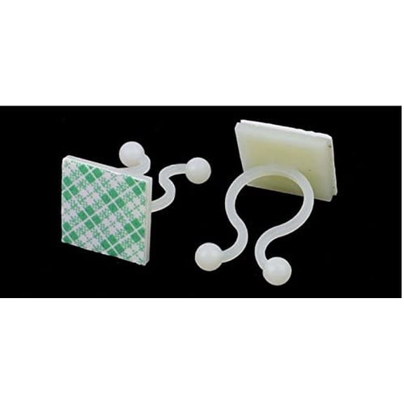 UYWGF-50 Pcs White Nylon Self-Adhesive Twist Locks Holder Cable Tie Clips