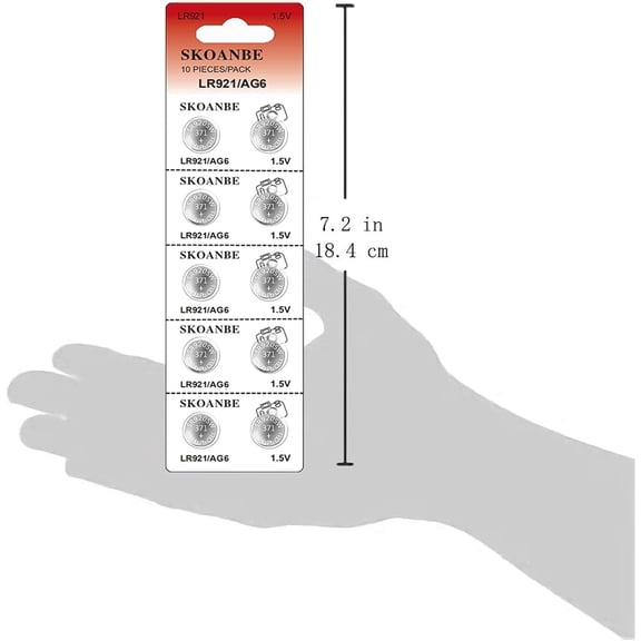 UYWGF-50Packs 371 370 SR920SW AG6 LR921 1.5V Button Coin Cell Watch Battery