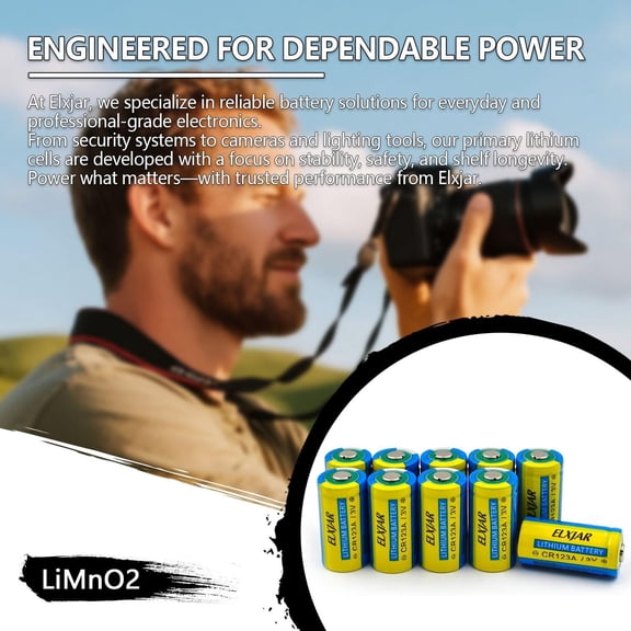 UYWGF-(8-Pack) CR123A Lithium Battery 3V 1600mAh for CR123 CR123A CR17345 123A DL123A EL123AP SF123A K123LA Flashlights Cameras Smoke Detectors