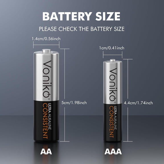 UYWGF-AA and AAA Batteries 48 Count Combo Pack, 24 Double A and 24 Triple A Batteries, 1.5V Premium Alkaline Battery, 10-Year Shelf Life
