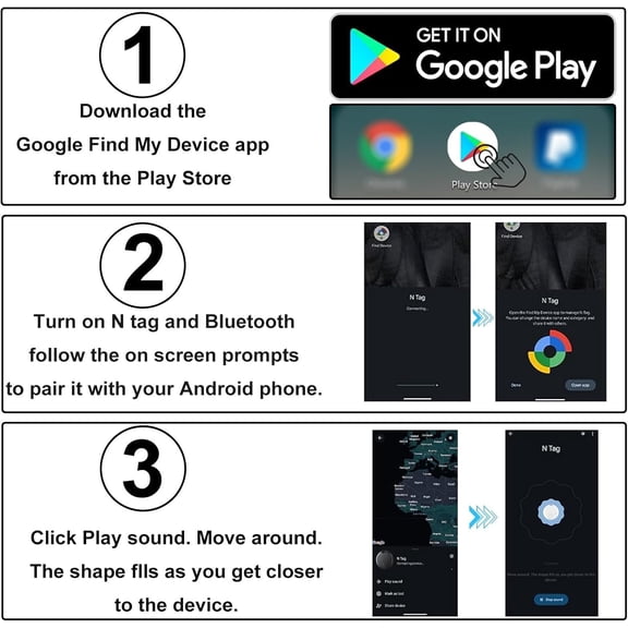 UYWGF-Air Tracker Tags for Android,GPS Tracker for Vehicles,Car GPS Tracker Works with Google's Find Hub Device App,Smart Tracking Tag for Keys,Suitcase,Backpack,Wallet