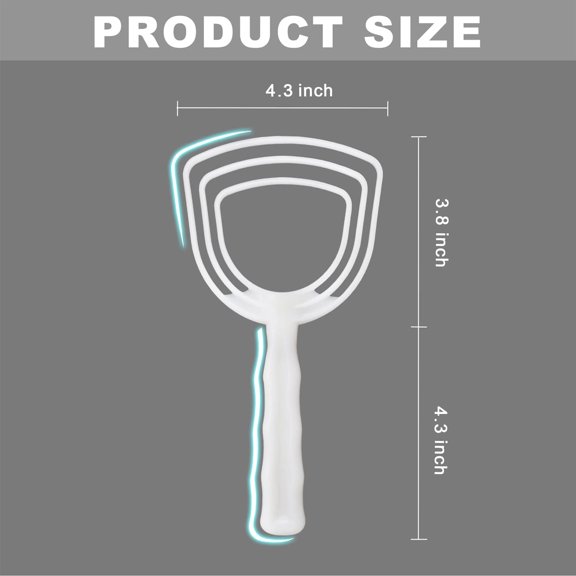 UYWGF-BOLEX Professional Bone Dust Scraper, Square Meat Scraper,White Poly Scraper Bone Dust Remover, Fish Scales Scraper for Kitchen Catering Kitchenware(2 pack)