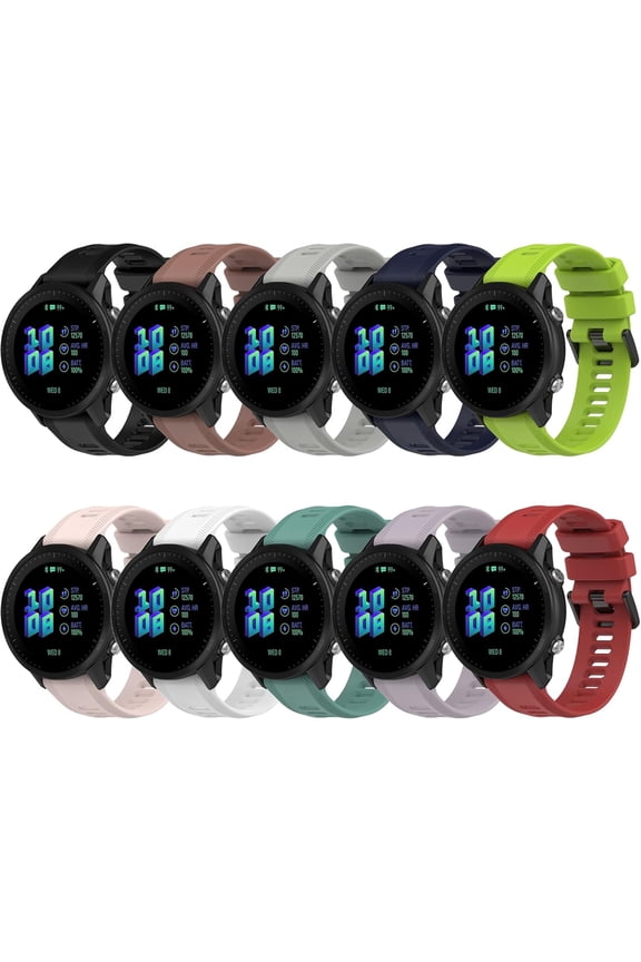 -Band for Garmin Forerunner 955, Soft Silicone Replacement Band for Garmin Forerunner 955 Solar (No Tracker, Replacement Bands Only)