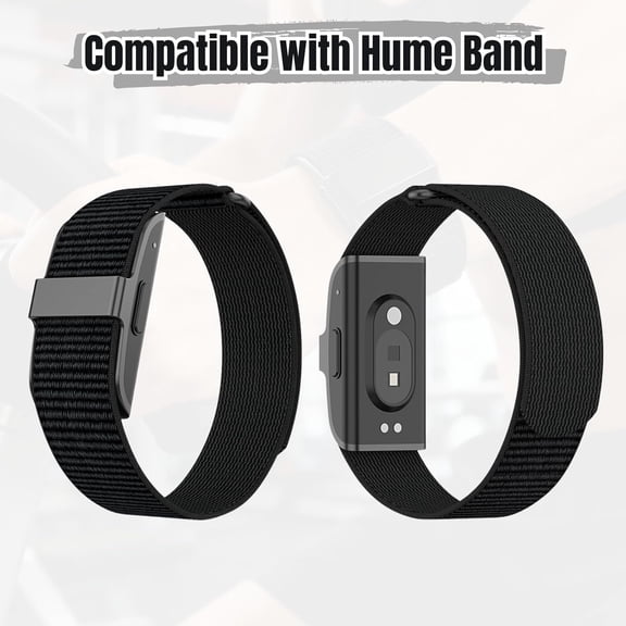UYWGF-Bicep Bands Compatible with Hume Band, Nylon Loop Replacement Strap, Soft Breathable Adjustable Sport Wrist/Arm/Ankle Band for Fitness Tracker & Activity Monitor