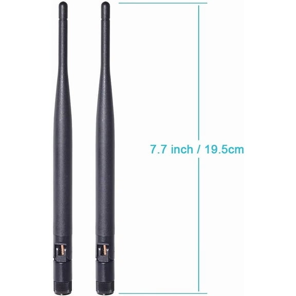 UYWGF-Bingfu Dual Band WiFi 2.4GHz 5GHz 5.8GHz 6dBi SMA Male Antenna (2-Pack) for Wireless Vedio Security IP Camera Recorder Surveillance Recorder Truck Trailer Rear View Backup Camera Reversing Moni