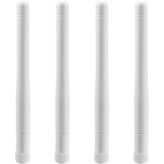UYWGF-Bingfu External WiFi Antenna RP-SMA 2.4GHz 5GHz 5.8GHz 3dBi Dual Band Wireless Antennas Replacement (4-Pack) for WiFi Router Security IP Camera Access Point USB WiFi Adapter