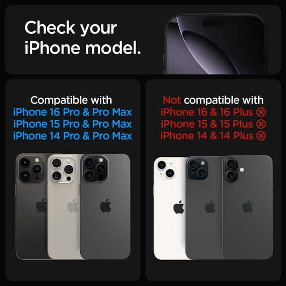 UYWGF-Camera Lens Screen Protector [GlasTR EZ Fit Optik Pro] Designed for iPhone 16 Pro Max/iPhone 16 Pro/iPhone 15 Pro Max/iPhone 15 Pro [Case Friendly] - Natural Titanium [2 Pack]