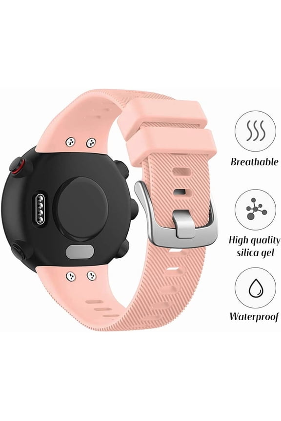 -Compatible with Garmin Forerunner 45S band, Soft Silicone Sport Replacement Watch Band, Fitness Strap Bracelet Wristband for Garmin Forerunner 45S Smartwatch
