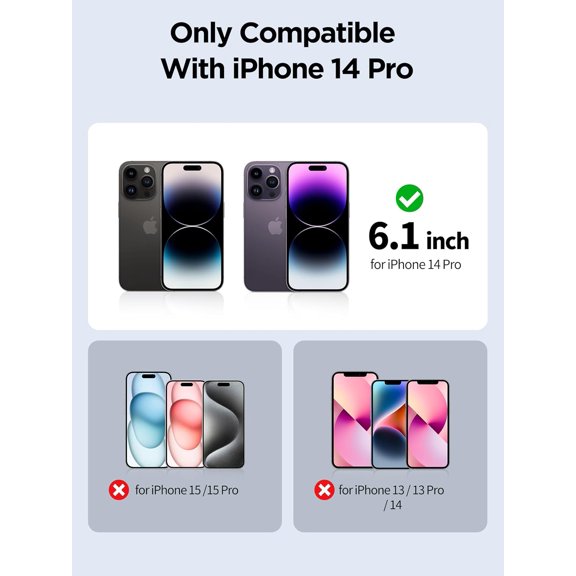 UYWGF-Compatible for iPhone 14 Pro Privacy Screen Protector Tempered Glass 6.1 Inch, Pink Gradient Anti Spy Anti Blue Light HD Easy Installation