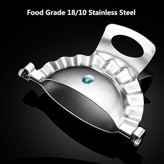 UYWGF-Dumpling Maker Stainless Steel Ravioli Gyoza Dough Pierogi Pie Press Mold Former (3.35 inch / 85mm)