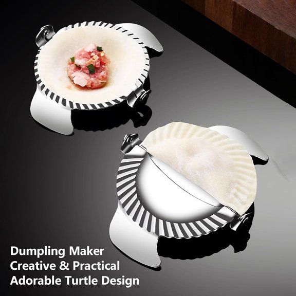 UYWGF-Dumpling Maker Stainless Steel Ravioli Gyoza Dough Pierogi Pie Press Mold Former
