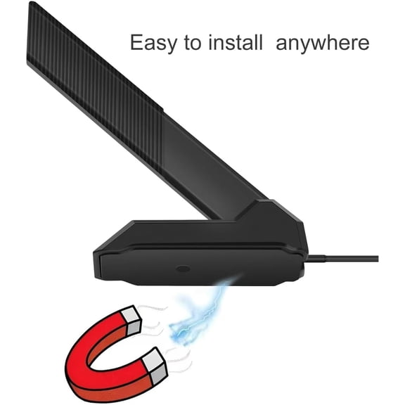 UYWGF-External WiFi 6 6E Tri-Band Antenna 6GHz 5.8GHz 2.4GHz Magnetic Base Antenna with RP-SMA Connector for PC Desktop Computer Asus Rog Strix Gigabyte Aorus Gaming WiFi Motherboard Card, Slinkdsco