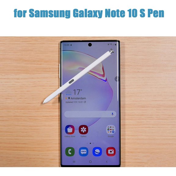 UYWGF-Galaxy Note 10 Stylus Pen Replacement for Samsung Galaxy Note 10 Note 10 Plus Note 10+ 5G Touch S Pen(withoutBluetooth) (White)