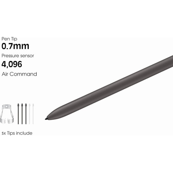 UYWGF-Galaxy Tab S9 FE S Pen Replacement for Samsung Galaxy Tablet S9 FE/S10 FE/S10 FE Plus Stylus - Air Command, Magnetic Attraction, Tablet S9 FE+/S10 FE Stylus Pen (Black)