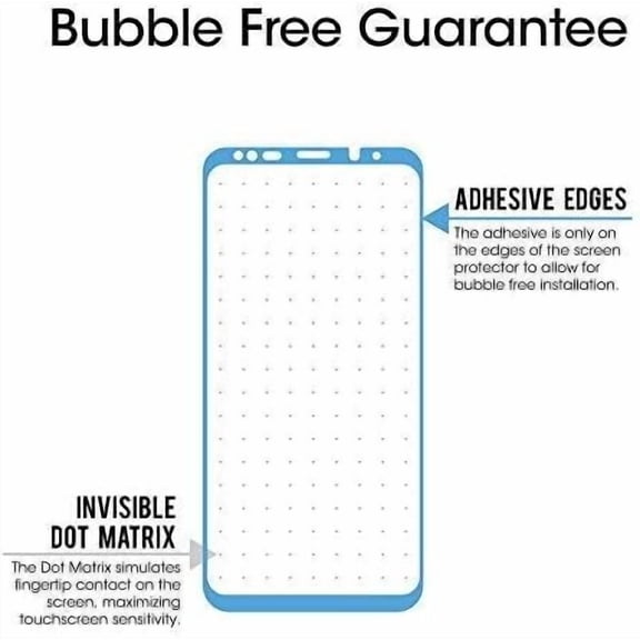 UYWGF-Glass Screen Protector for Samsung Galaxy S9, 3D Curved Tempered Glass, Dot Matrix with Easy Installation Tray, Case Friendly (Black), 1 Pack