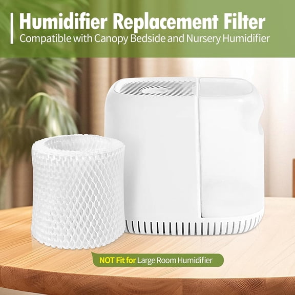 UYWGF-Humidifier Wicking Replacement Filter Compatible with Canopy Bedside and Nursery Humidifiers, Paper Filter, 3-Pack