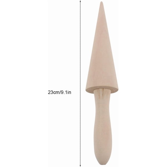 UYWGF-Ice Cream Cone Mold Reusable Wooden Krumkake Roller Cone Roller for Cooking Kitchen Tool Decorating Baking Accessory